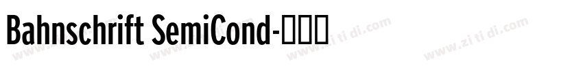 Bahnschrift SemiCond字体转换